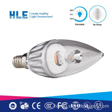 candle shaped led light bulb 4w led candle light